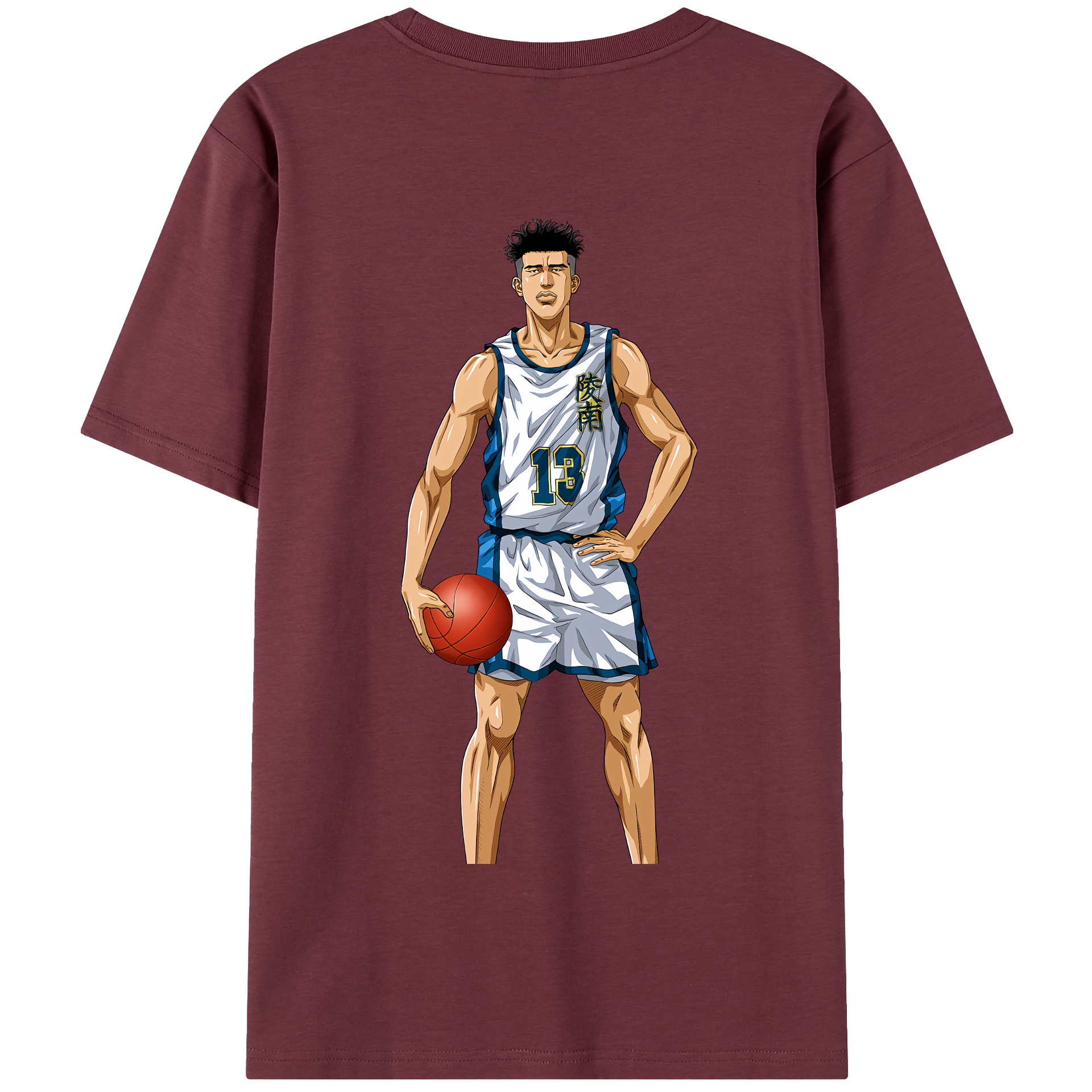 SLAM DUNK／スラムダンク 綿100％半袖Tシャツ（背面プリント）